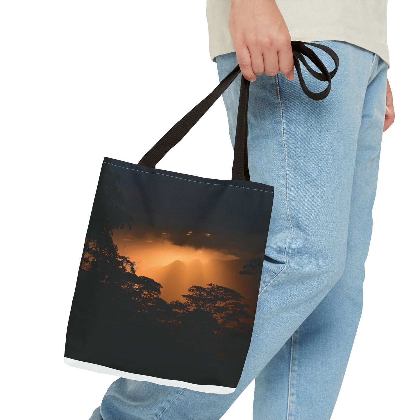 Sunset Serenity Canvas Tote, Eco Friendly Nature Bag for Travel, Beach & Everyday Style
