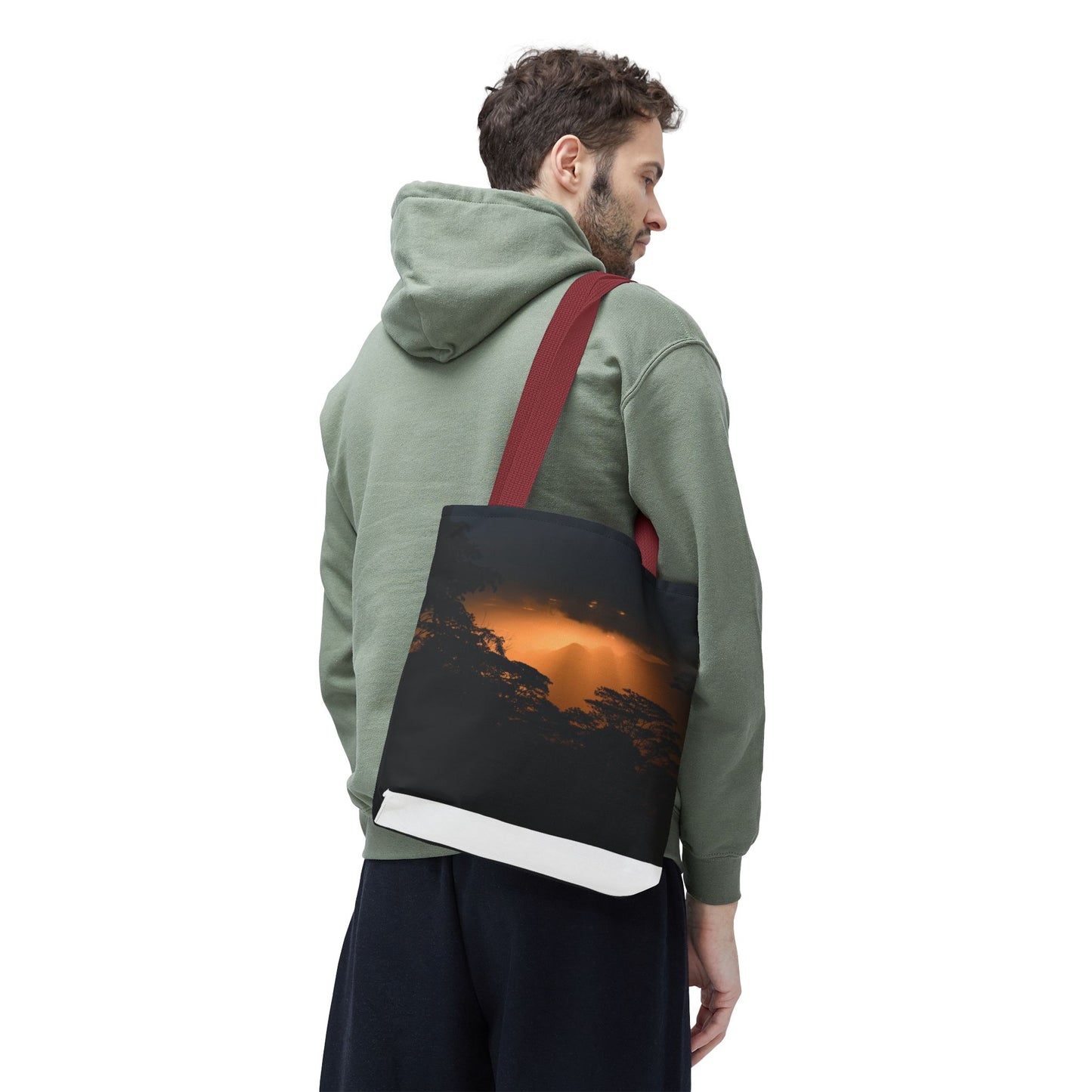 Sunset Serenity Canvas Tote, Eco Friendly Nature Bag for Travel, Beach & Everyday Style