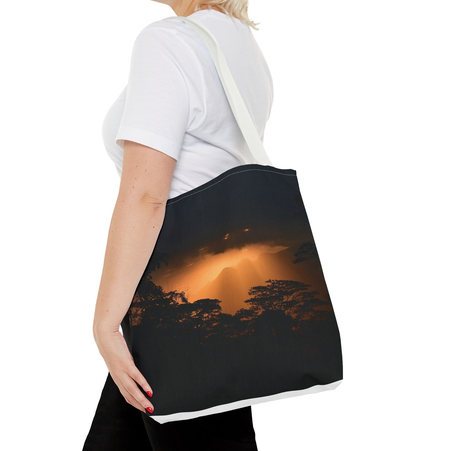 Sunset Serenity Canvas Tote, Eco Friendly Nature Bag for Travel, Beach & Everyday Style