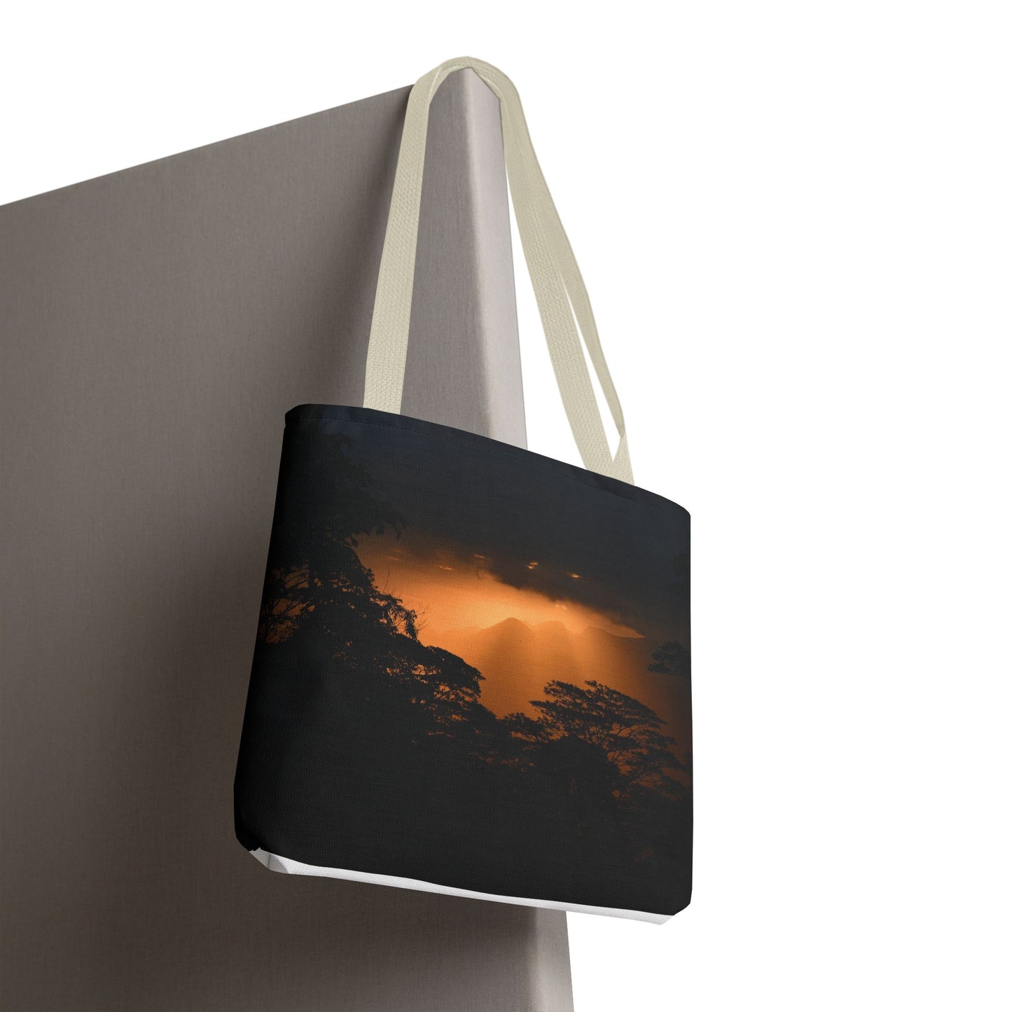 Sunset Serenity Canvas Tote, Eco Friendly Nature Bag for Travel, Beach & Everyday Style