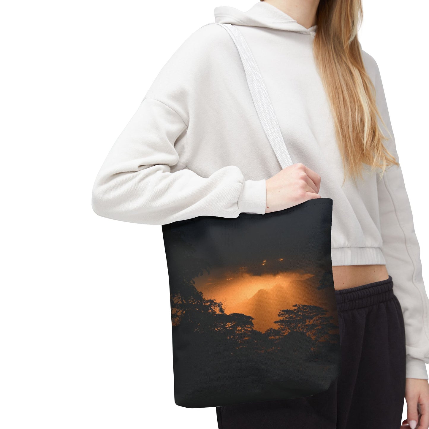 Sunset Serenity Canvas Tote, Eco Friendly Nature Bag for Travel, Beach & Everyday Style