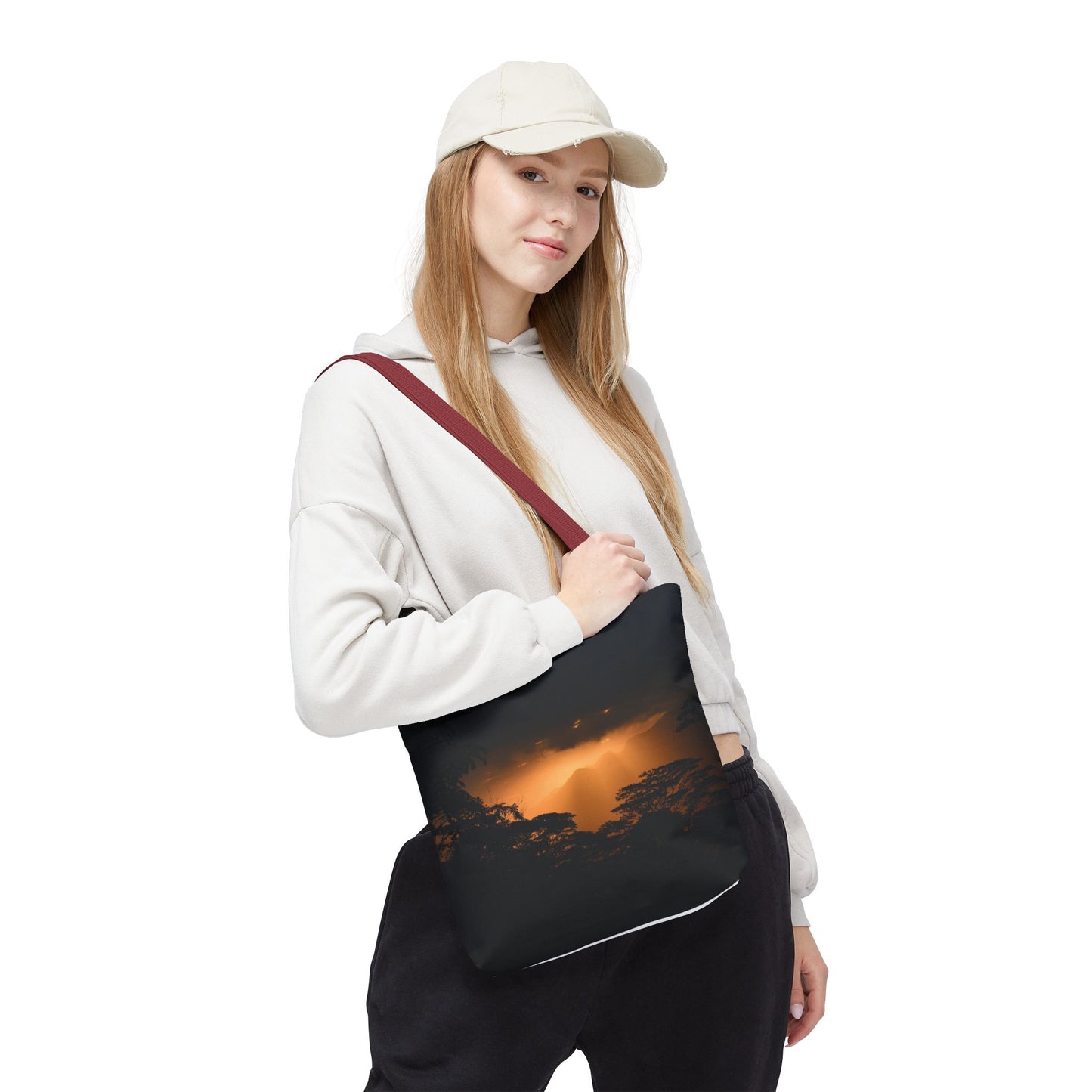 Sunset Serenity Canvas Tote, Eco Friendly Nature Bag for Travel, Beach & Everyday Style