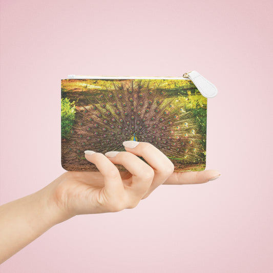 Peacock Elegance Mini Clutch