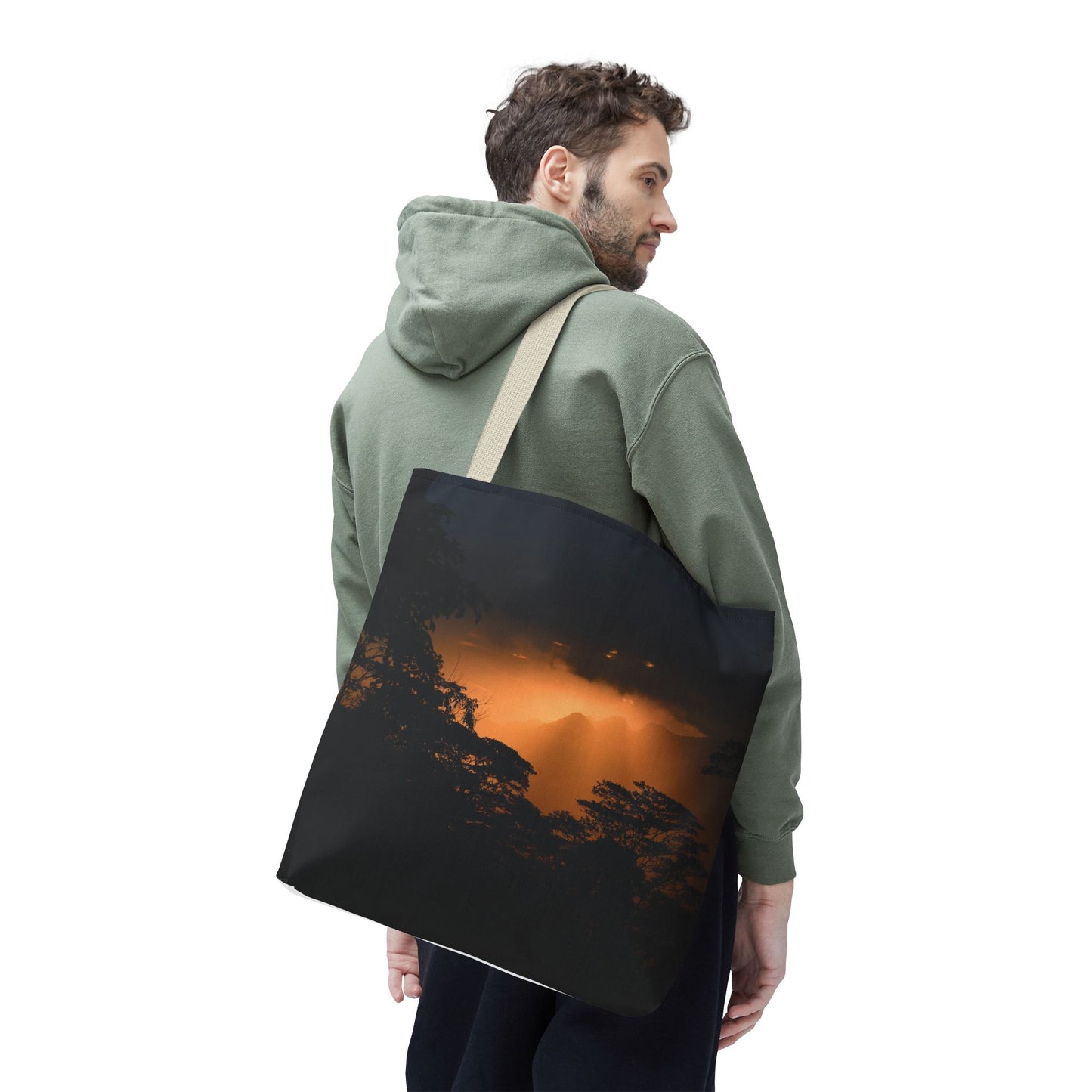 Sunset Serenity Canvas Tote, Eco Friendly Nature Bag for Travel, Beach & Everyday Style