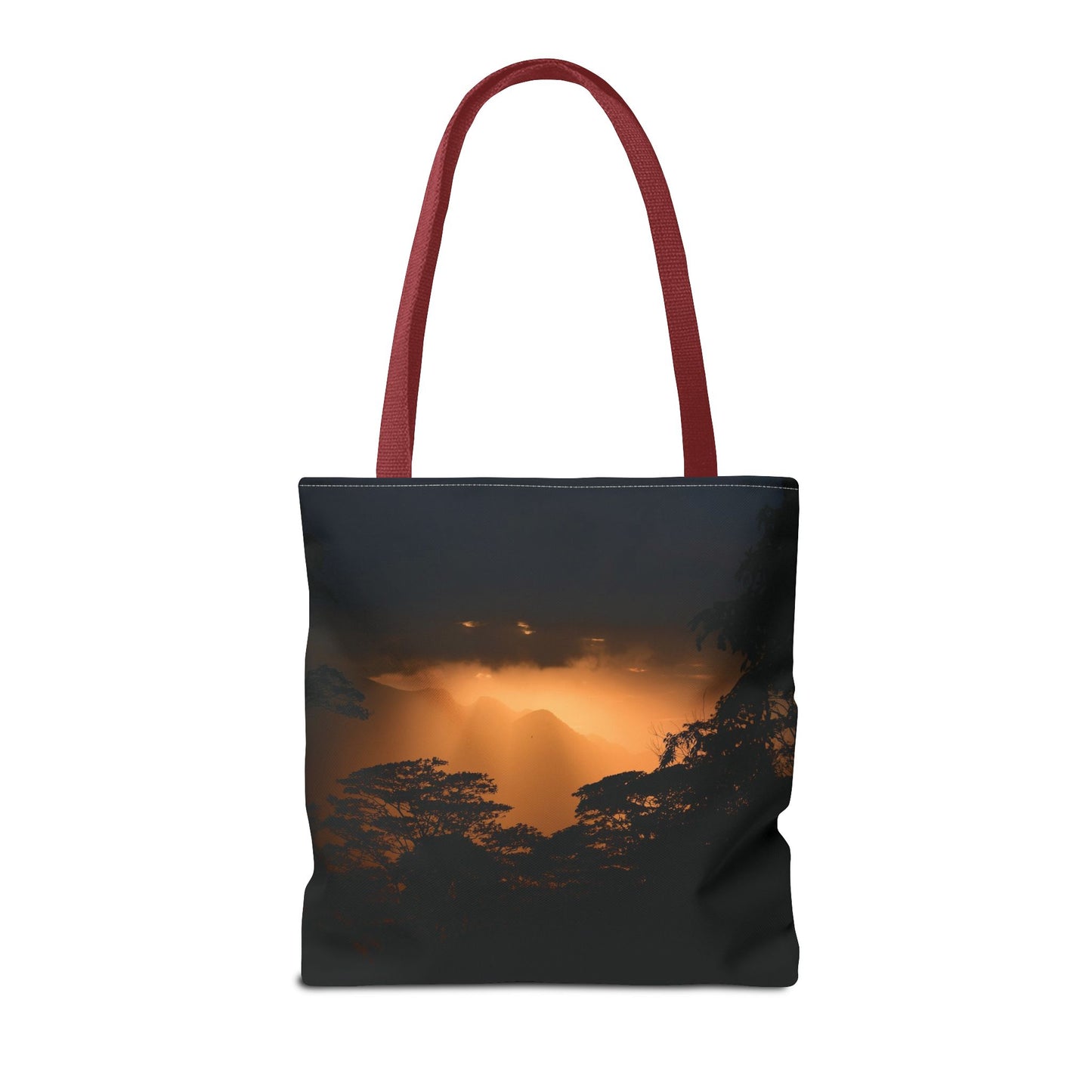 Sunset Serenity Canvas Tote, Eco Friendly Nature Bag for Travel, Beach & Everyday Style