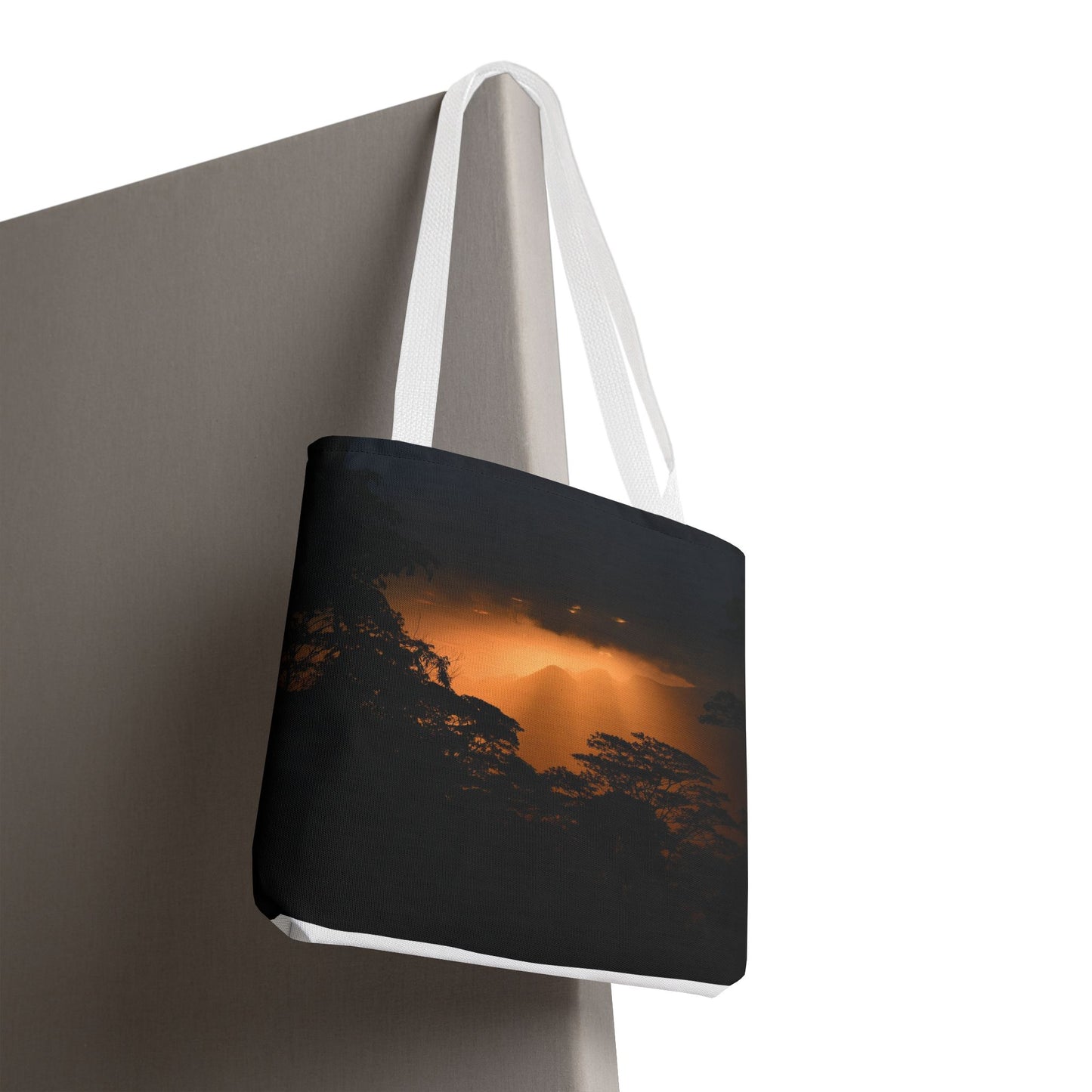 Sunset Serenity Canvas Tote, Eco Friendly Nature Bag for Travel, Beach & Everyday Style