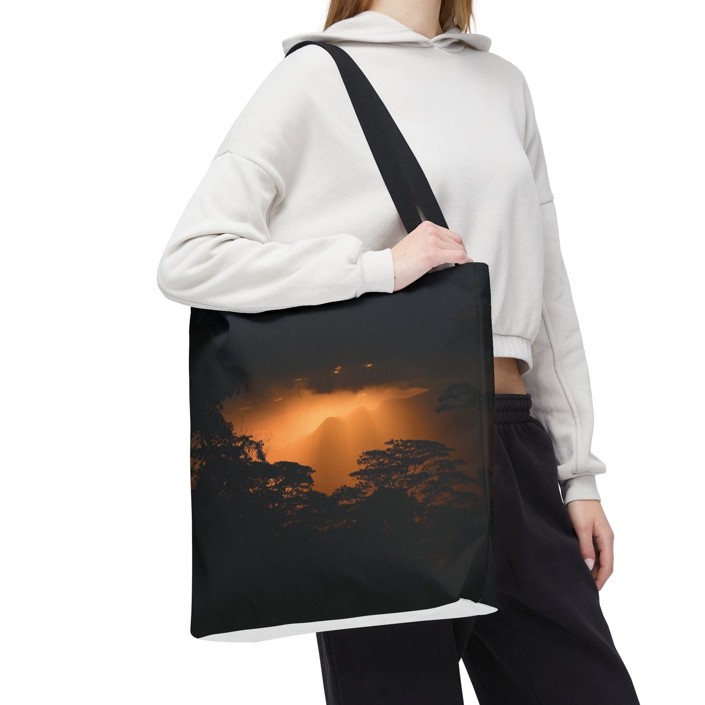 Sunset Serenity Canvas Tote, Eco Friendly Nature Bag for Travel, Beach & Everyday Style