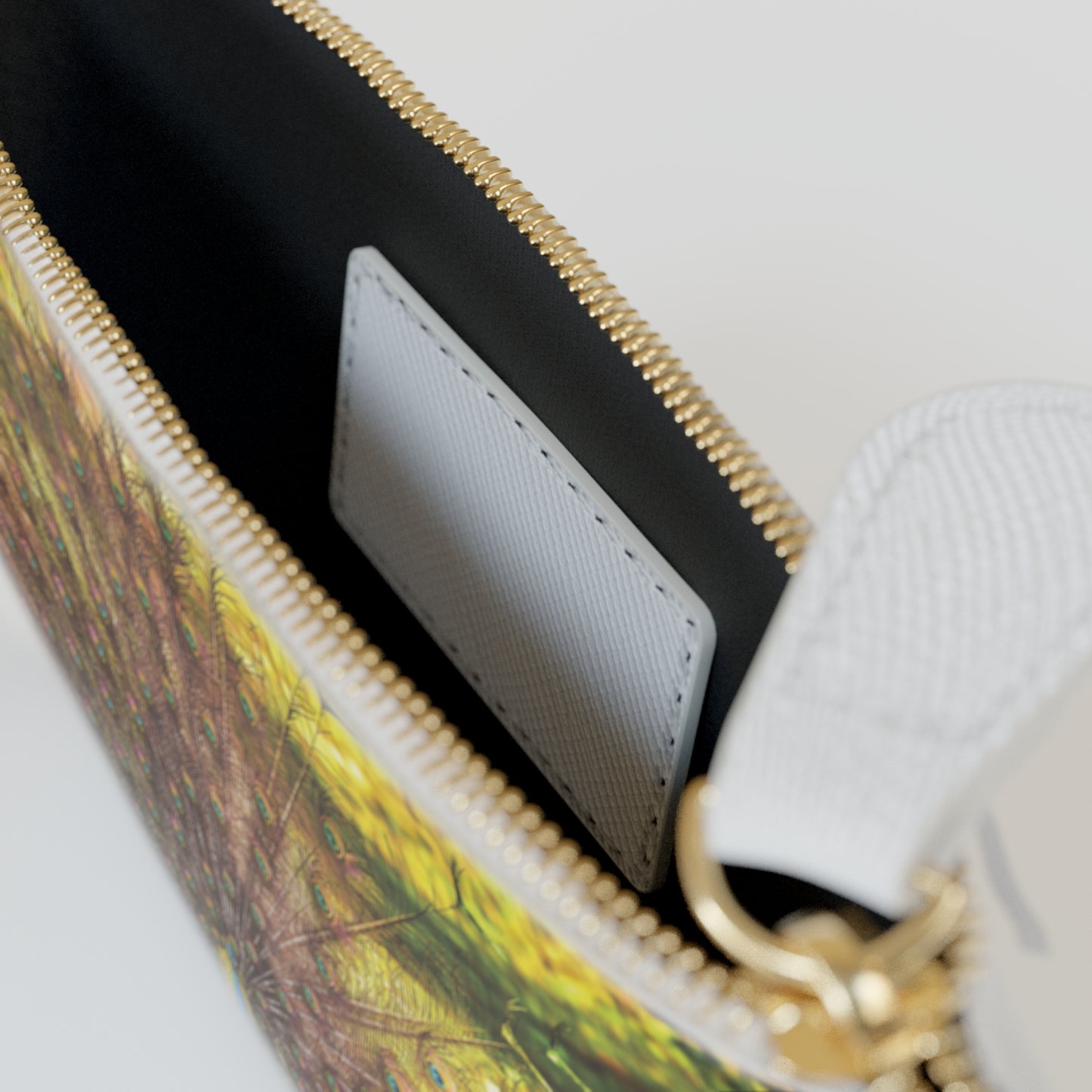 Peacock Elegance Mini Clutch