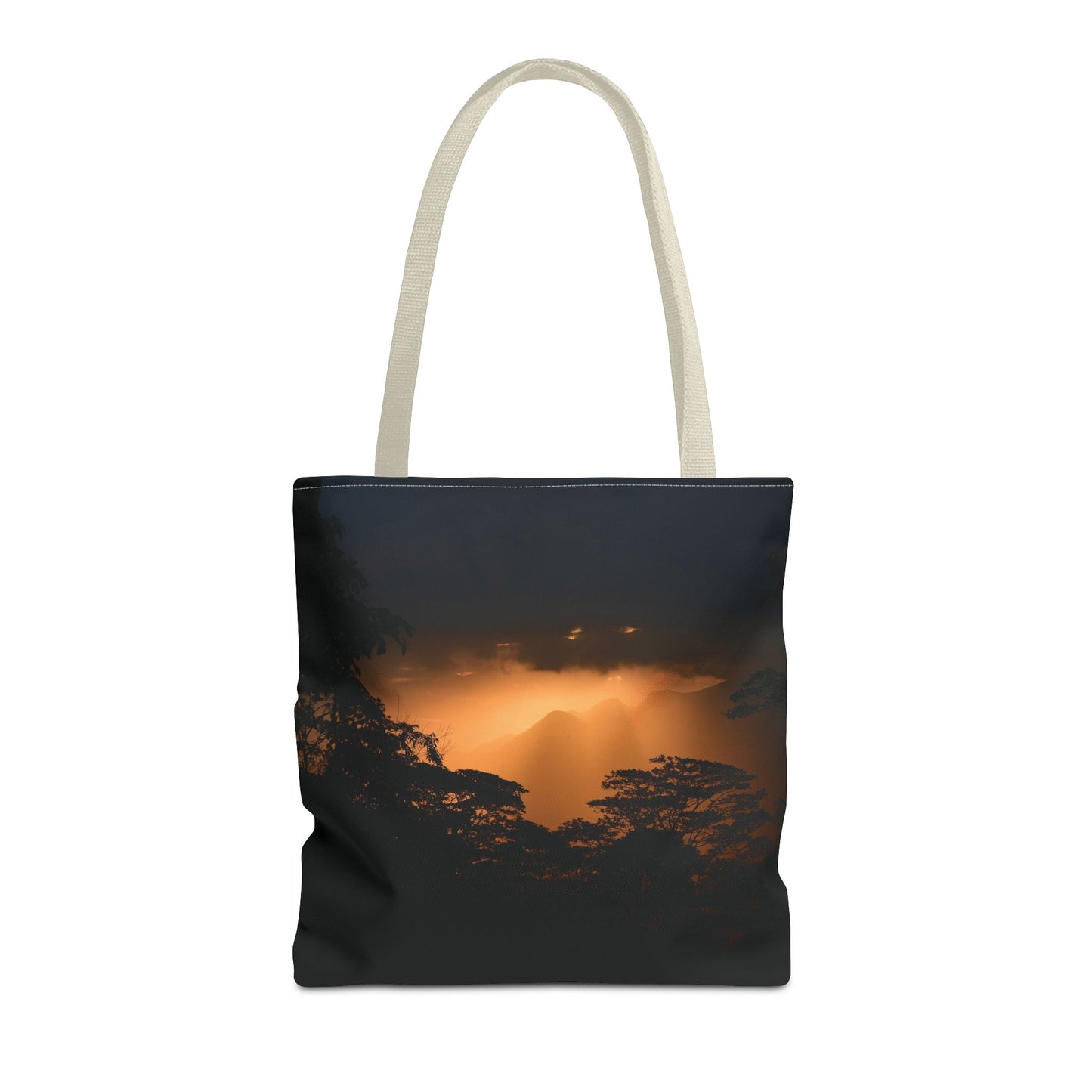 Sunset Serenity Canvas Tote, Eco Friendly Nature Bag for Travel, Beach & Everyday Style
