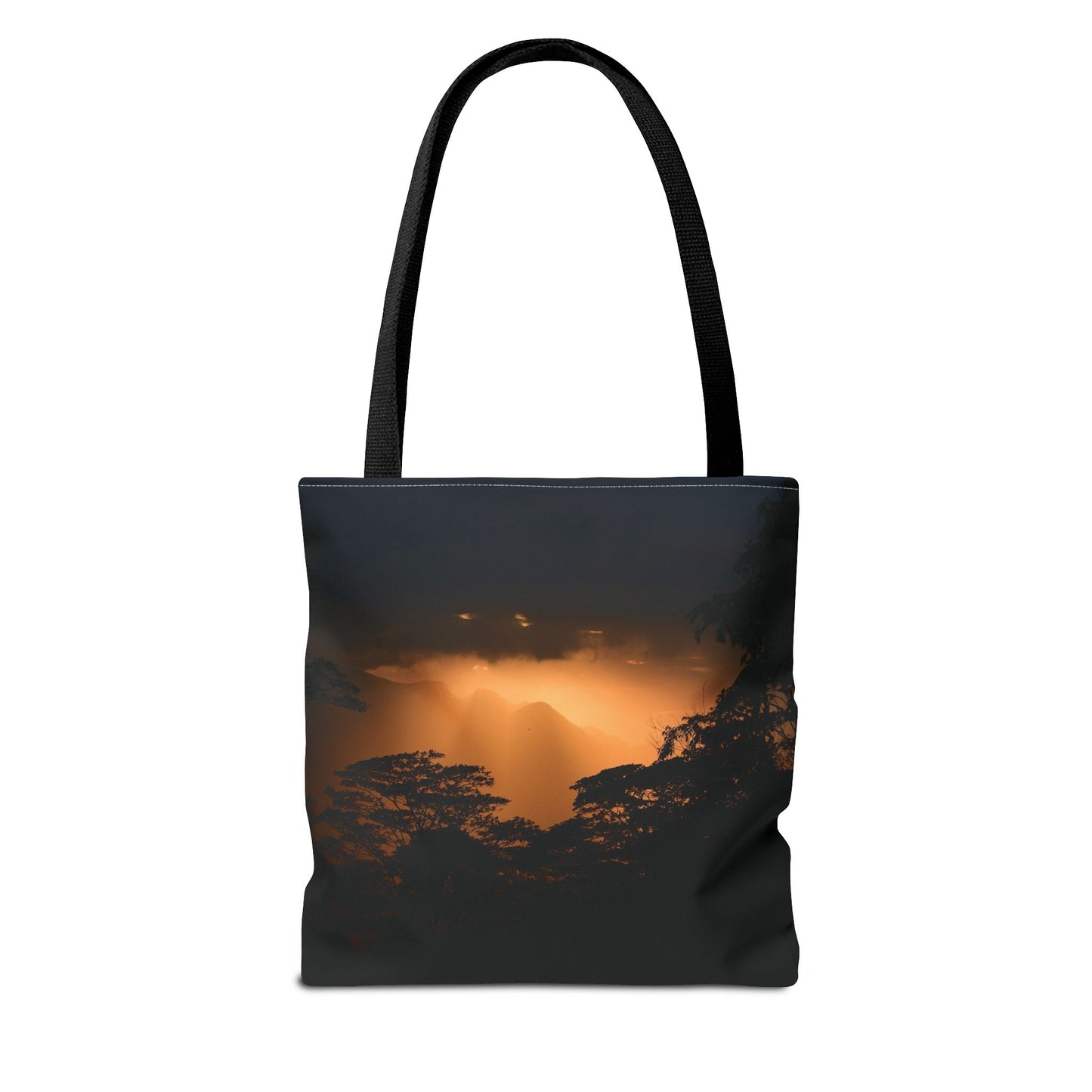 Sunset Serenity Canvas Tote, Eco Friendly Nature Bag for Travel, Beach & Everyday Style