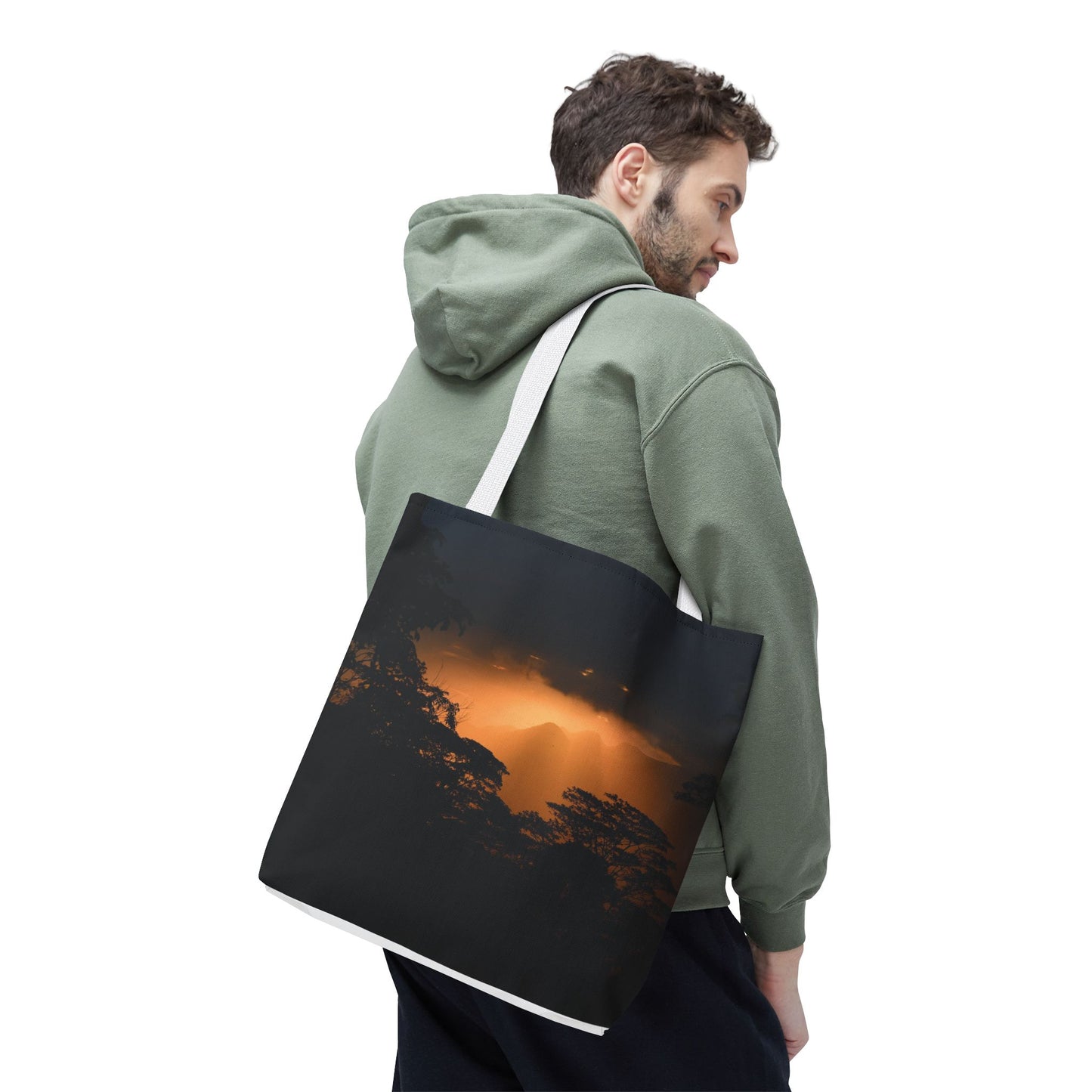 Sunset Serenity Canvas Tote, Eco Friendly Nature Bag for Travel, Beach & Everyday Style