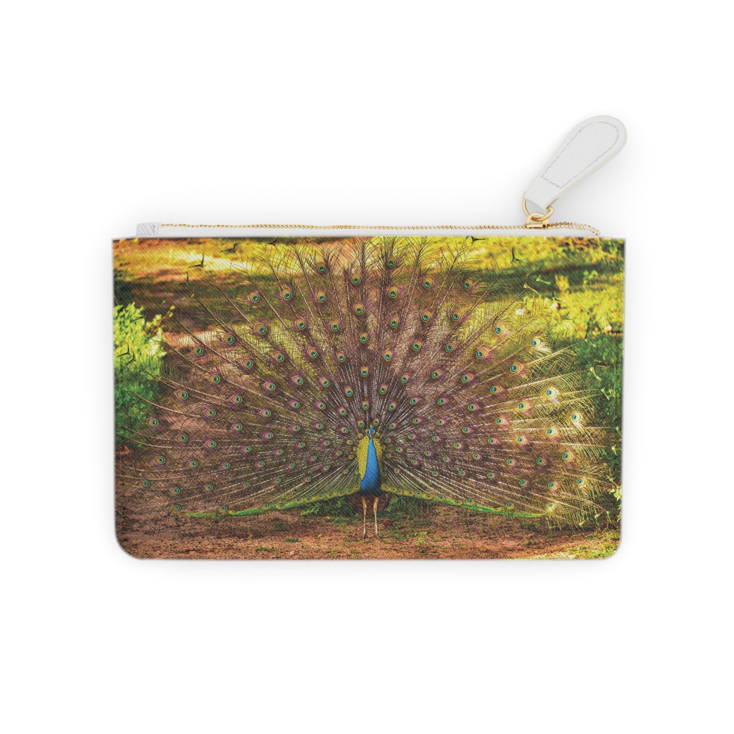 Peacock Elegance Mini Clutch