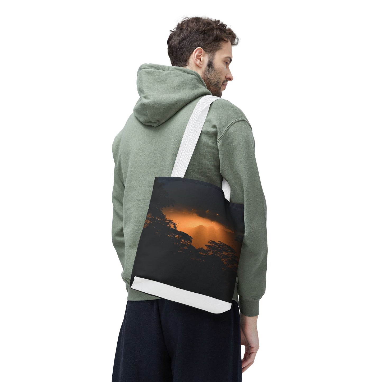 Sunset Serenity Canvas Tote, Eco Friendly Nature Bag for Travel, Beach & Everyday Style