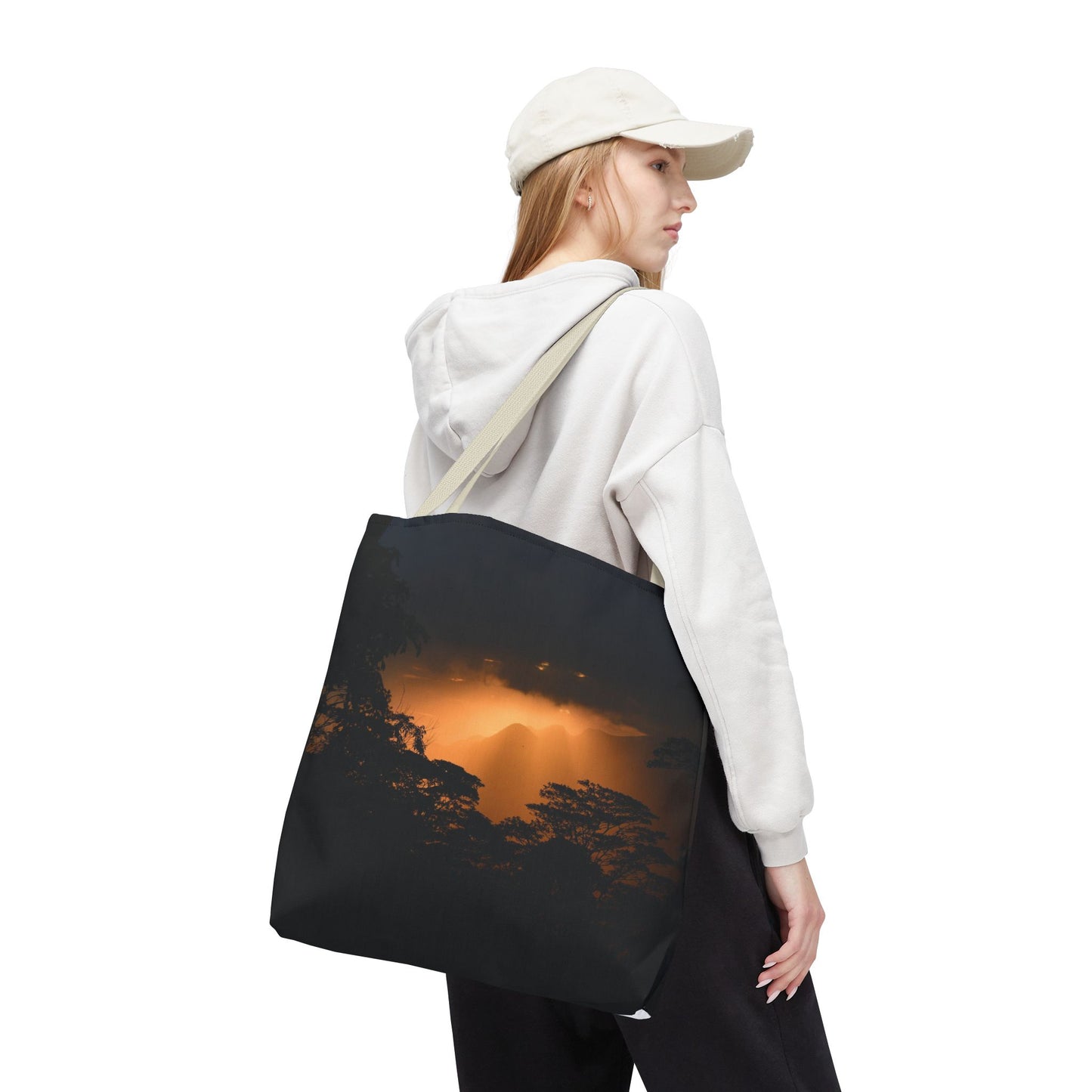 Sunset Serenity Canvas Tote, Eco Friendly Nature Bag for Travel, Beach & Everyday Style