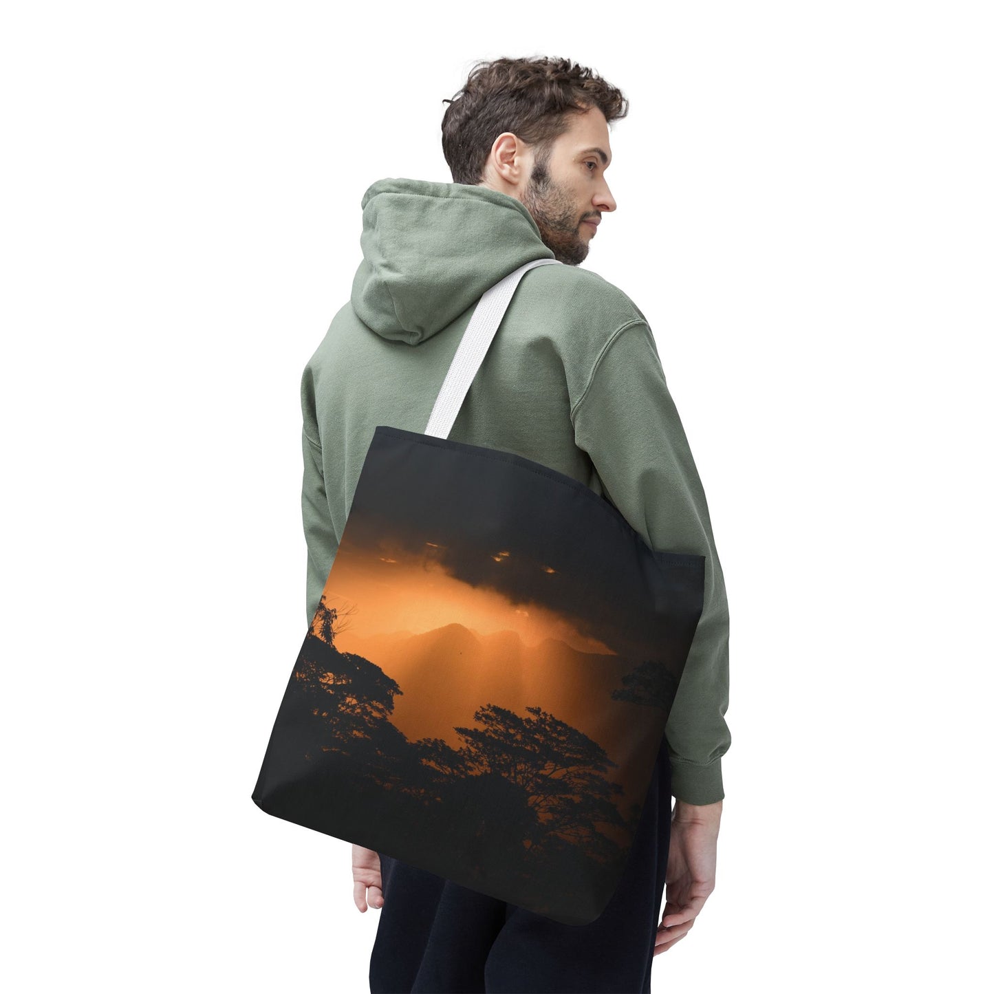 Sunset Serenity Canvas Tote, Eco Friendly Nature Bag for Travel, Beach & Everyday Style