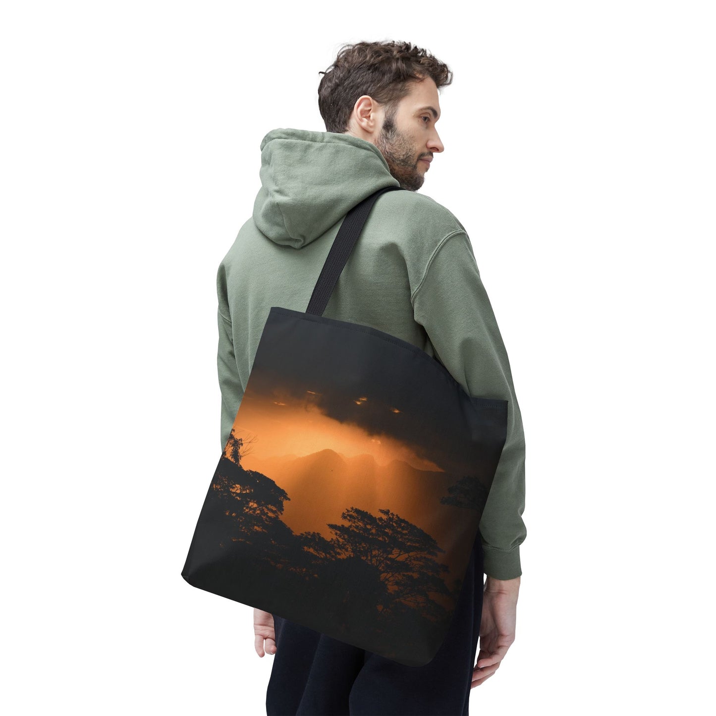 Sunset Serenity Canvas Tote, Eco Friendly Nature Bag for Travel, Beach & Everyday Style