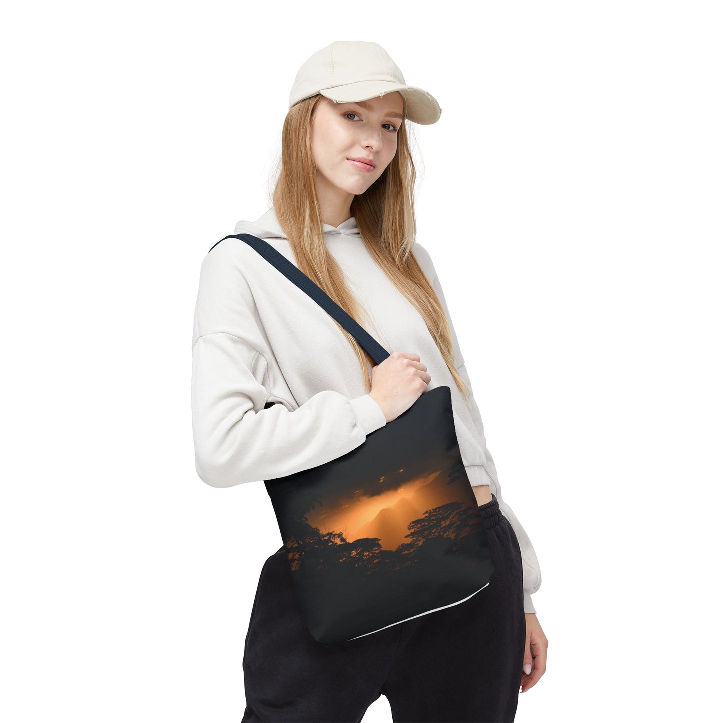 Sunset Serenity Canvas Tote, Eco Friendly Nature Bag for Travel, Beach & Everyday Style