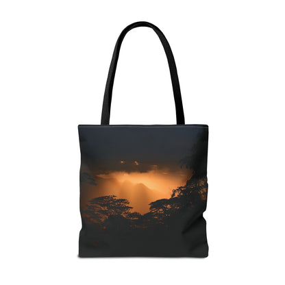 Sunset Serenity Canvas Tote, Eco Friendly Nature Bag for Travel, Beach & Everyday Style