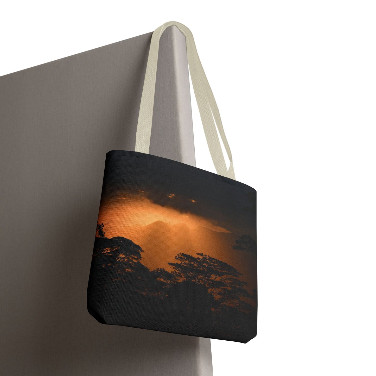 Sunset Serenity Canvas Tote, Eco Friendly Nature Bag for Travel, Beach & Everyday Style