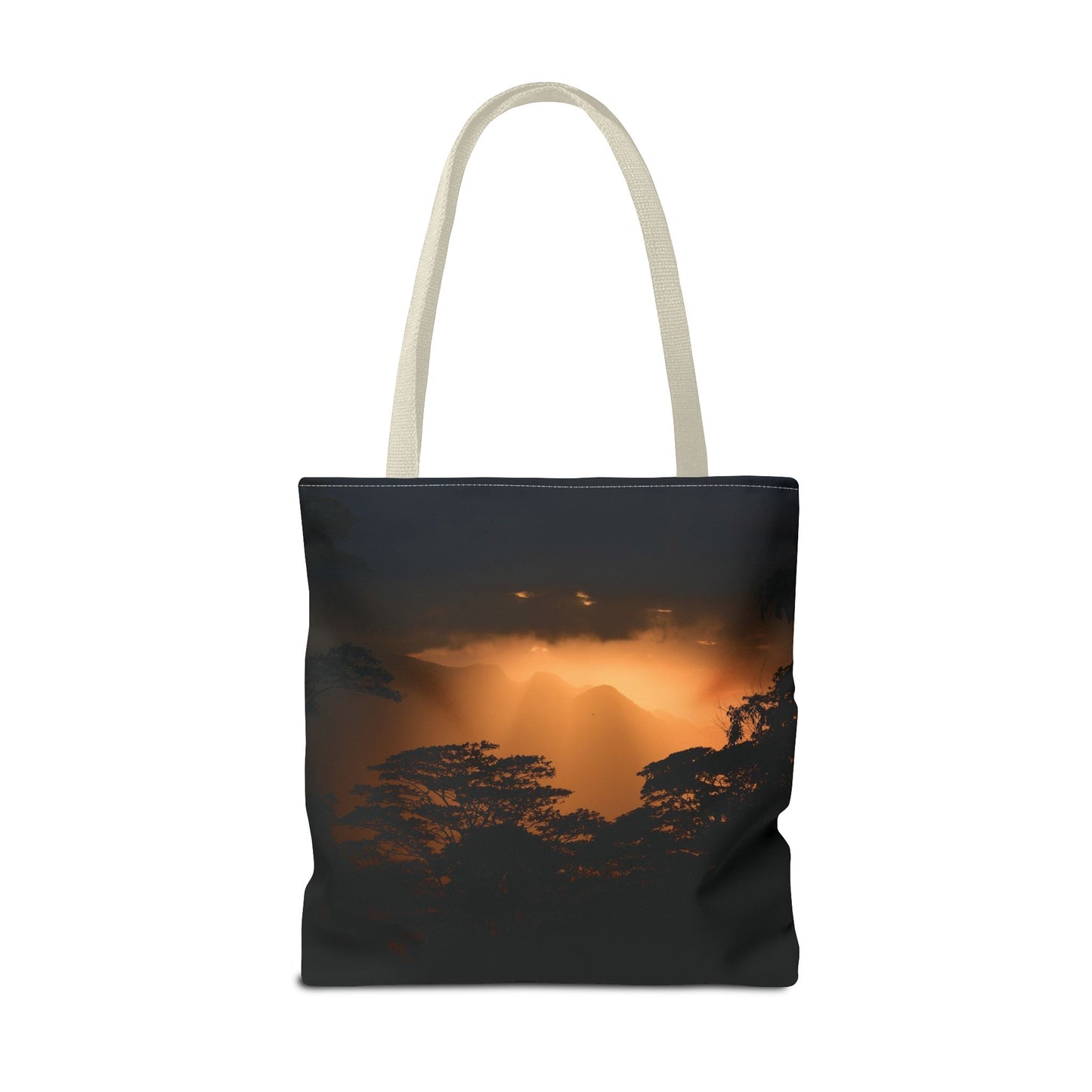 Sunset Serenity Canvas Tote, Eco Friendly Nature Bag for Travel, Beach & Everyday Style