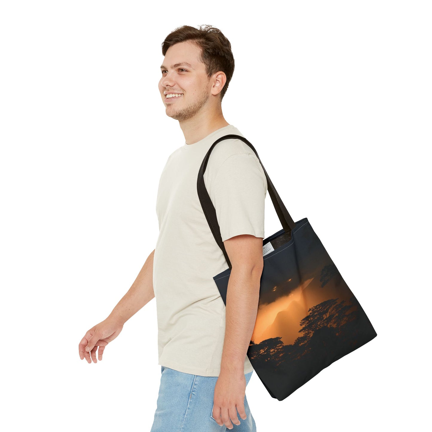 Sunset Serenity Canvas Tote, Eco Friendly Nature Bag for Travel, Beach & Everyday Style