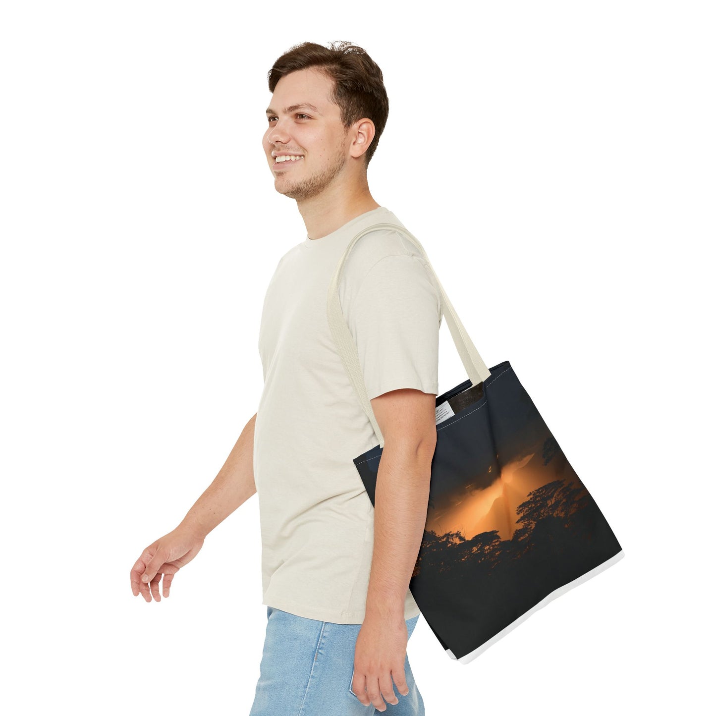 Sunset Serenity Canvas Tote, Eco Friendly Nature Bag for Travel, Beach & Everyday Style
