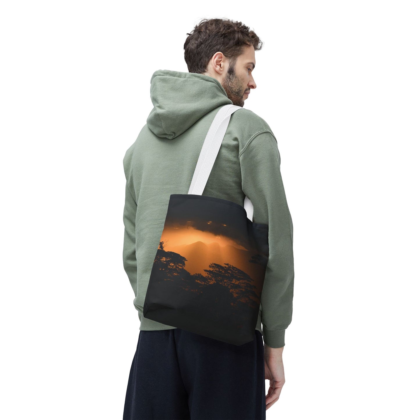 Sunset Serenity Canvas Tote, Eco Friendly Nature Bag for Travel, Beach & Everyday Style