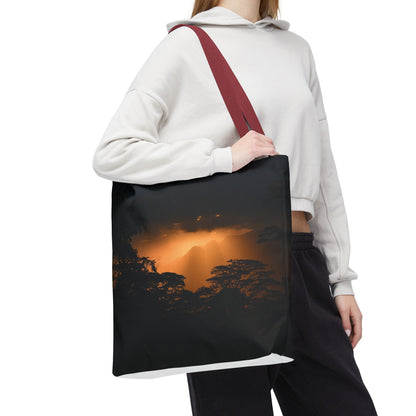 Sunset Serenity Canvas Tote, Eco Friendly Nature Bag for Travel, Beach & Everyday Style