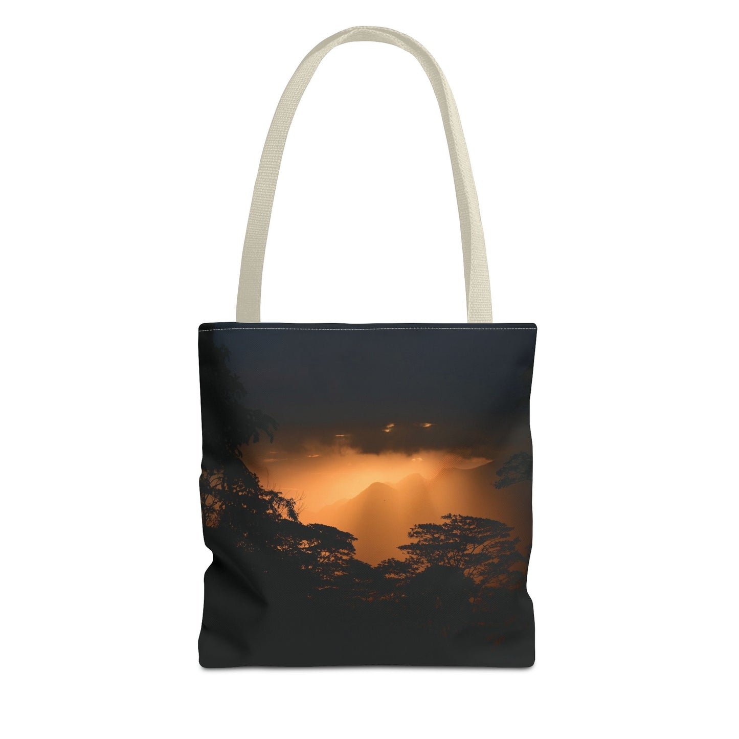 Sunset Serenity Canvas Tote, Eco Friendly Nature Bag for Travel, Beach & Everyday Style