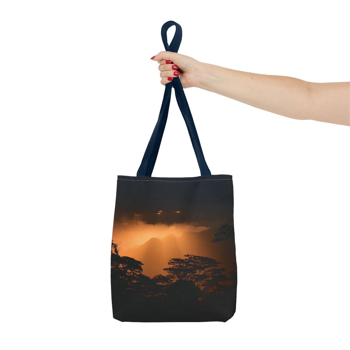 Sunset Serenity Canvas Tote, Eco Friendly Nature Bag for Travel, Beach & Everyday Style