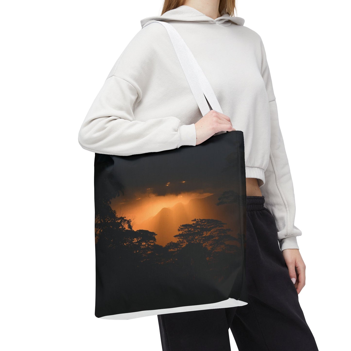 Sunset Serenity Canvas Tote, Eco Friendly Nature Bag for Travel, Beach & Everyday Style