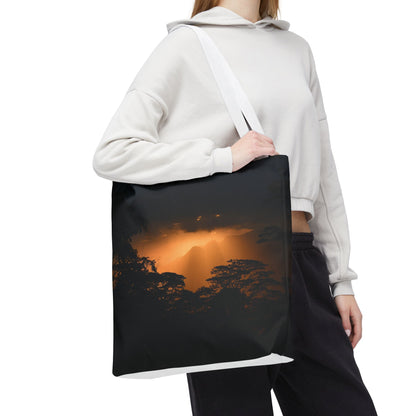 Sunset Serenity Canvas Tote, Eco Friendly Nature Bag for Travel, Beach & Everyday Style