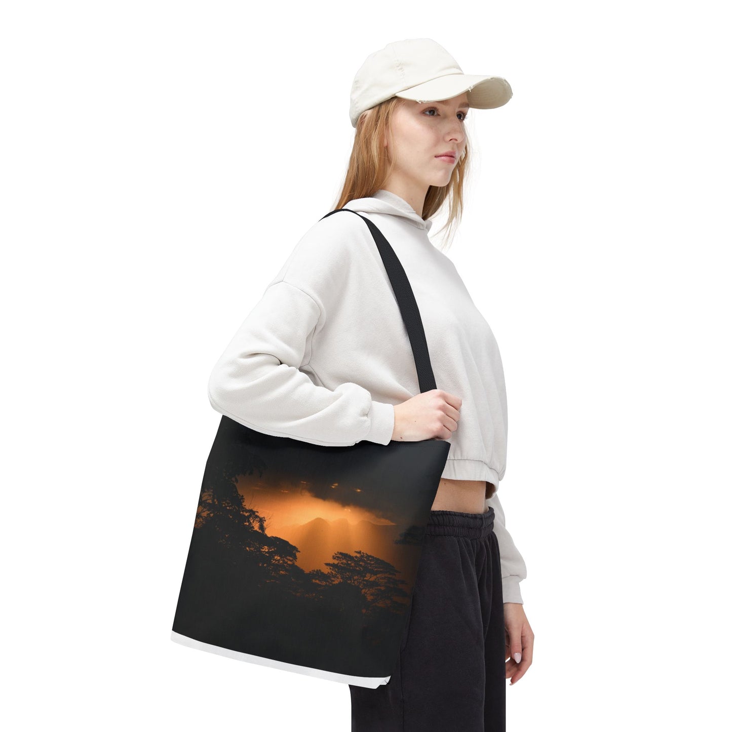 Sunset Serenity Canvas Tote, Eco Friendly Nature Bag for Travel, Beach & Everyday Style
