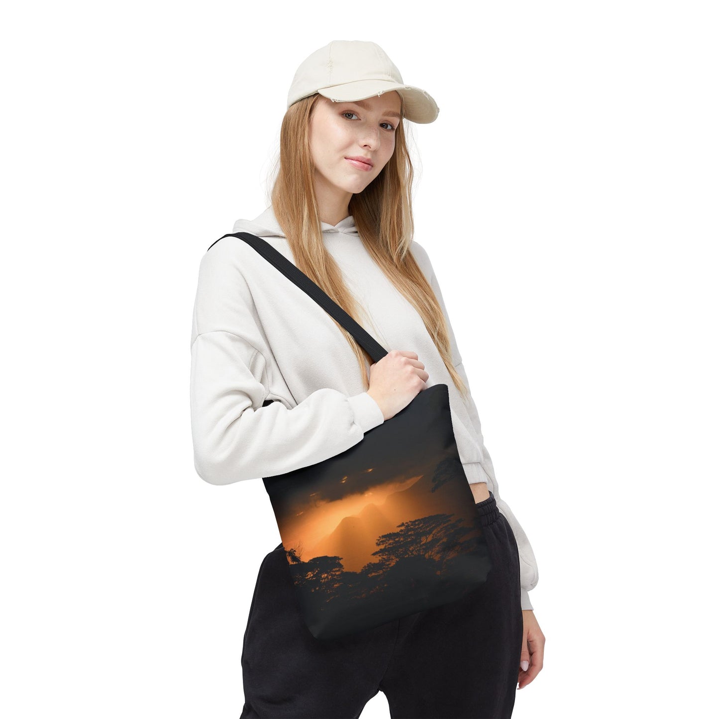 Sunset Serenity Canvas Tote, Eco Friendly Nature Bag for Travel, Beach & Everyday Style