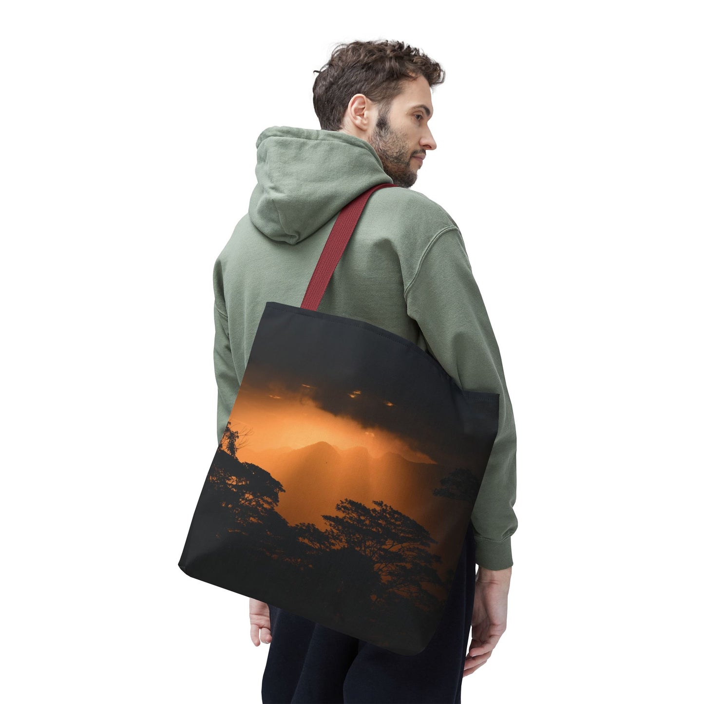 Sunset Serenity Canvas Tote, Eco Friendly Nature Bag for Travel, Beach & Everyday Style