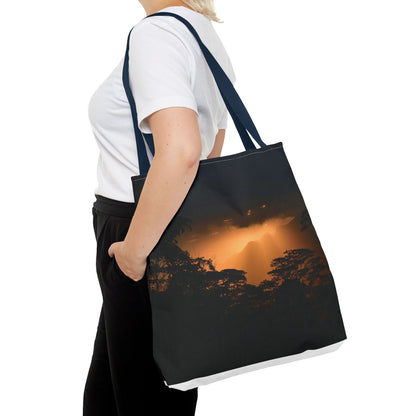 Sunset Serenity Canvas Tote, Eco Friendly Nature Bag for Travel, Beach & Everyday Style