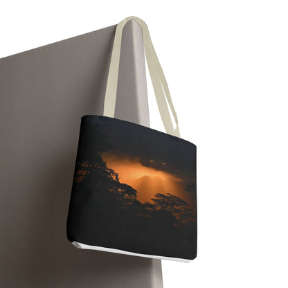 Sunset Serenity Canvas Tote, Eco Friendly Nature Bag for Travel, Beach & Everyday Style