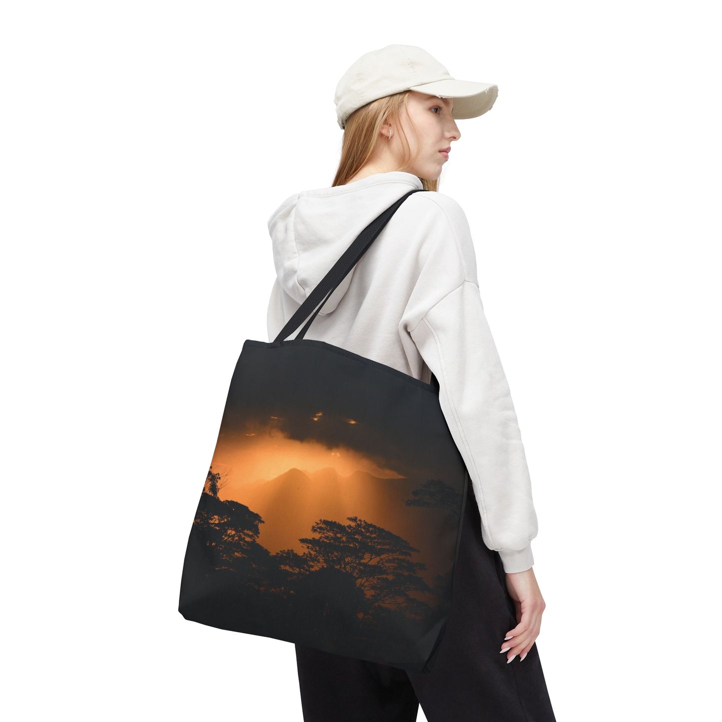 Sunset Serenity Canvas Tote, Eco Friendly Nature Bag for Travel, Beach & Everyday Style