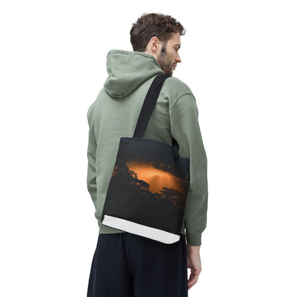 Sunset Serenity Canvas Tote, Eco Friendly Nature Bag for Travel, Beach & Everyday Style