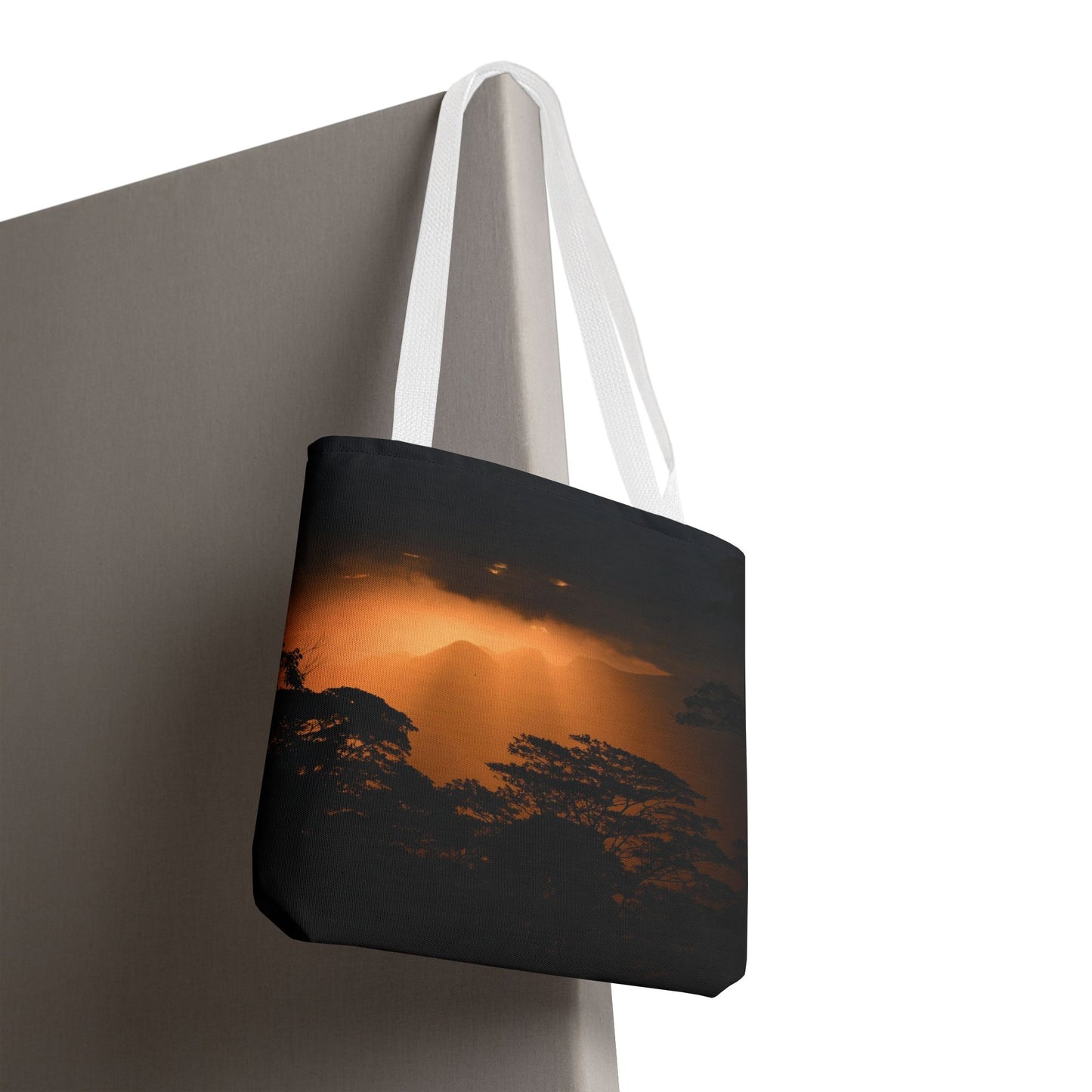 Sunset Serenity Canvas Tote, Eco Friendly Nature Bag for Travel, Beach & Everyday Style