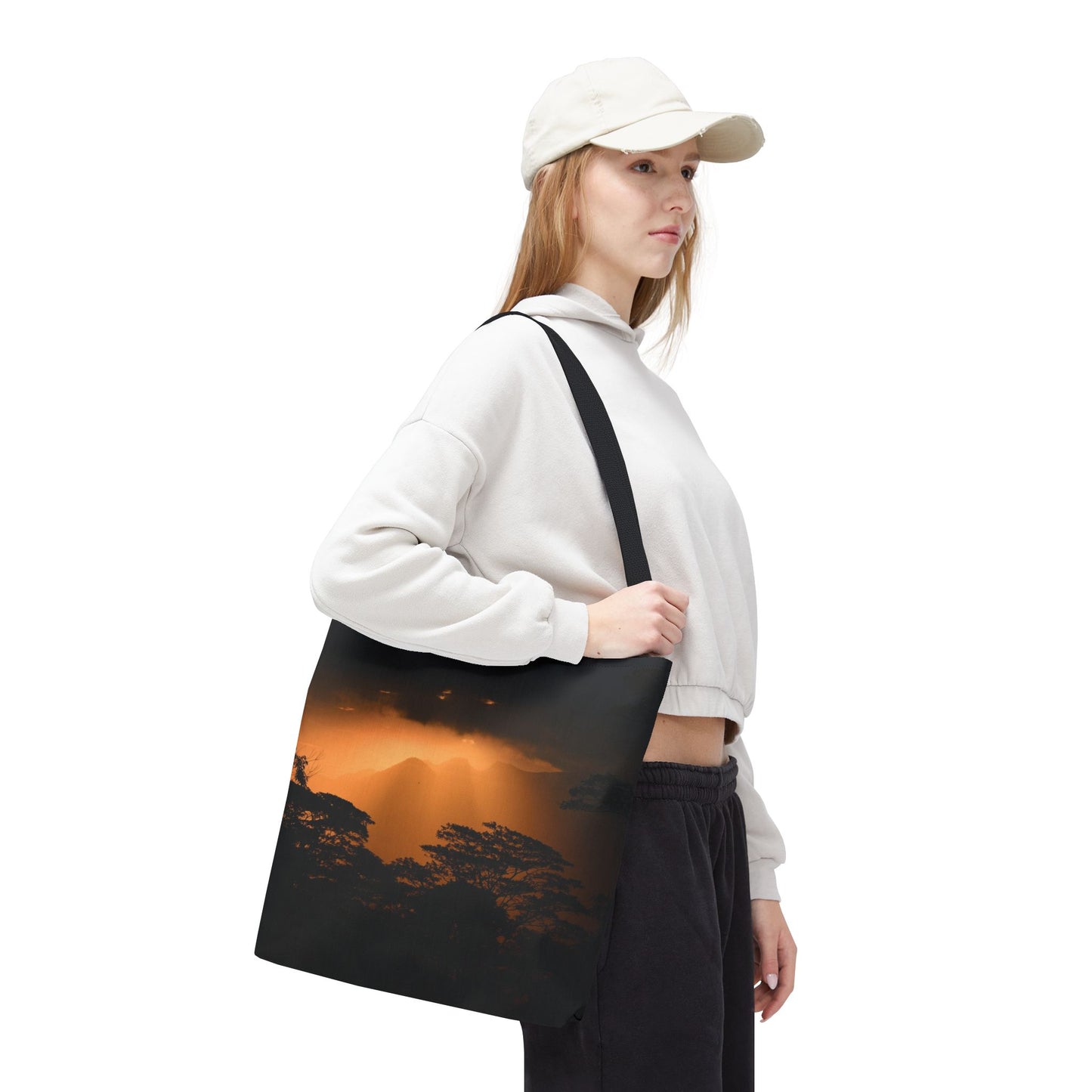 Sunset Serenity Canvas Tote, Eco Friendly Nature Bag for Travel, Beach & Everyday Style