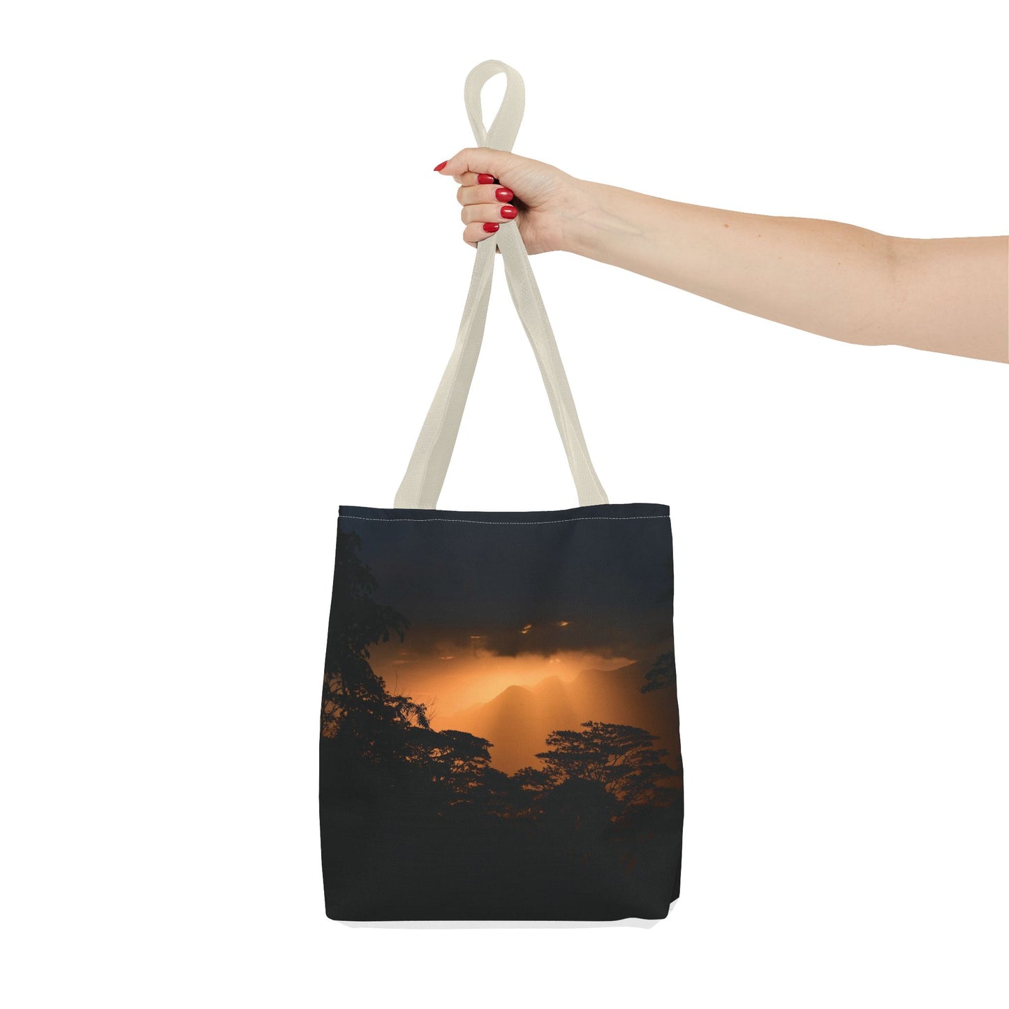 Sunset Serenity Canvas Tote, Eco Friendly Nature Bag for Travel, Beach & Everyday Style