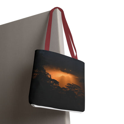 Sunset Serenity Canvas Tote, Eco Friendly Nature Bag for Travel, Beach & Everyday Style