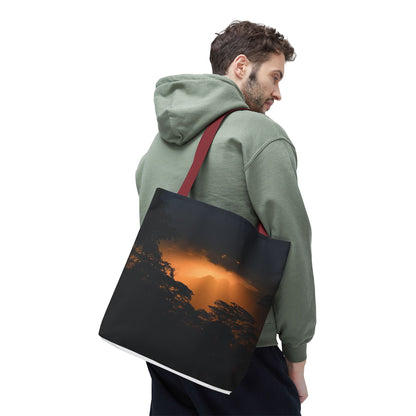 Sunset Serenity Canvas Tote, Eco Friendly Nature Bag for Travel, Beach & Everyday Style
