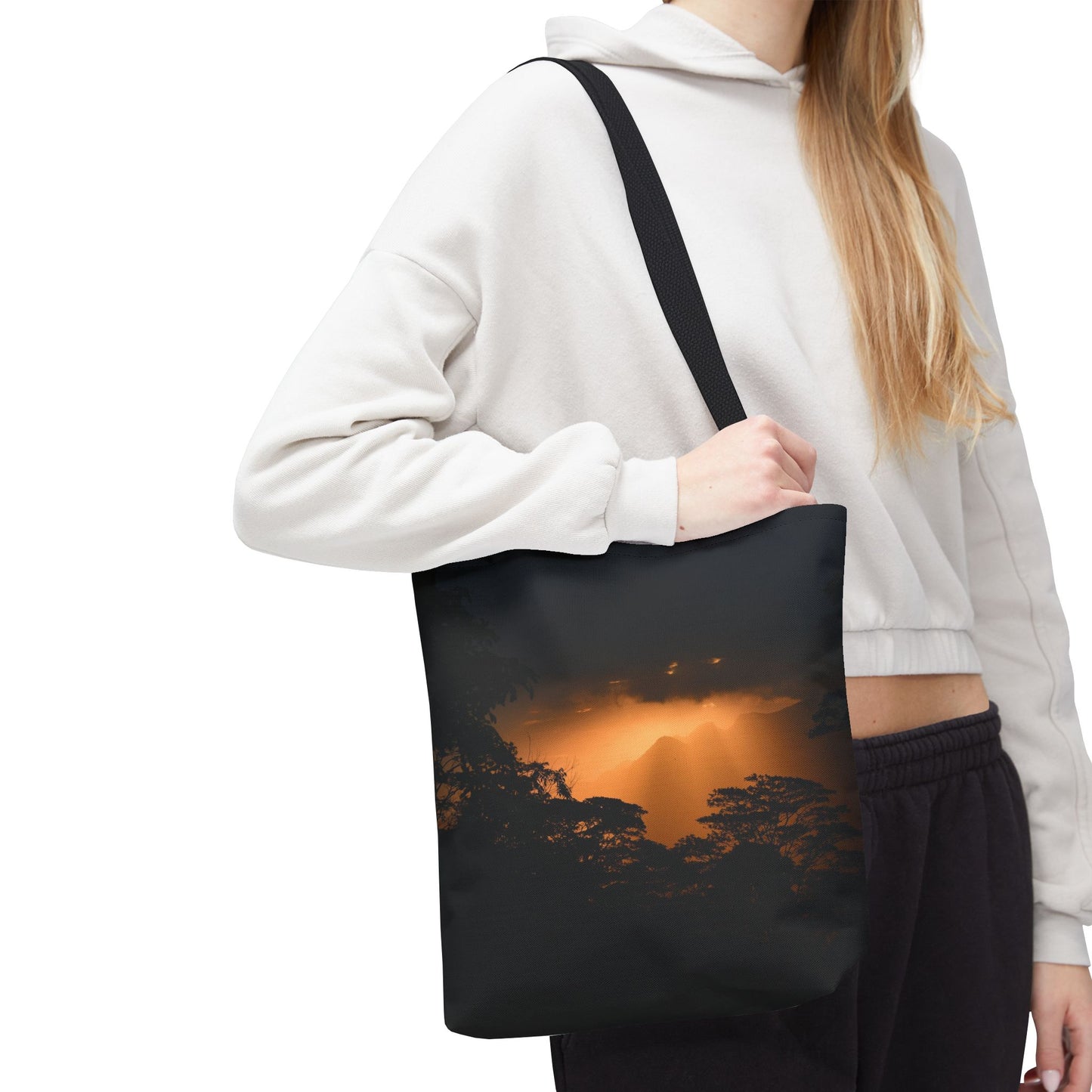 Sunset Serenity Canvas Tote, Eco Friendly Nature Bag for Travel, Beach & Everyday Style