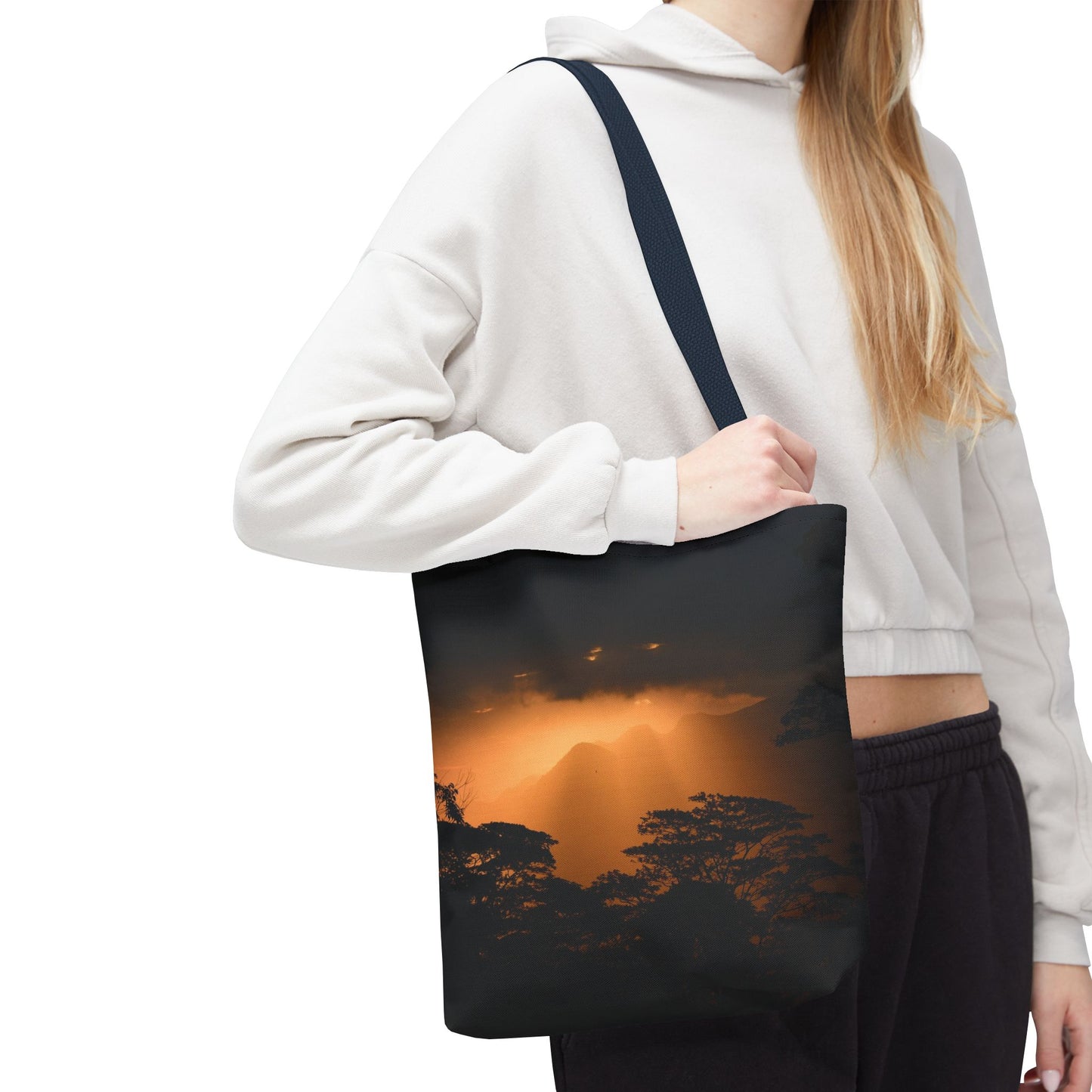 Sunset Serenity Canvas Tote, Eco Friendly Nature Bag for Travel, Beach & Everyday Style