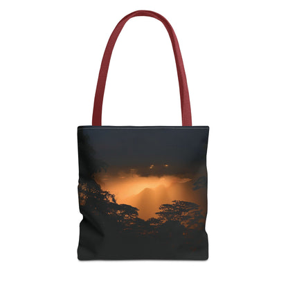Sunset Serenity Canvas Tote, Eco Friendly Nature Bag for Travel, Beach & Everyday Style