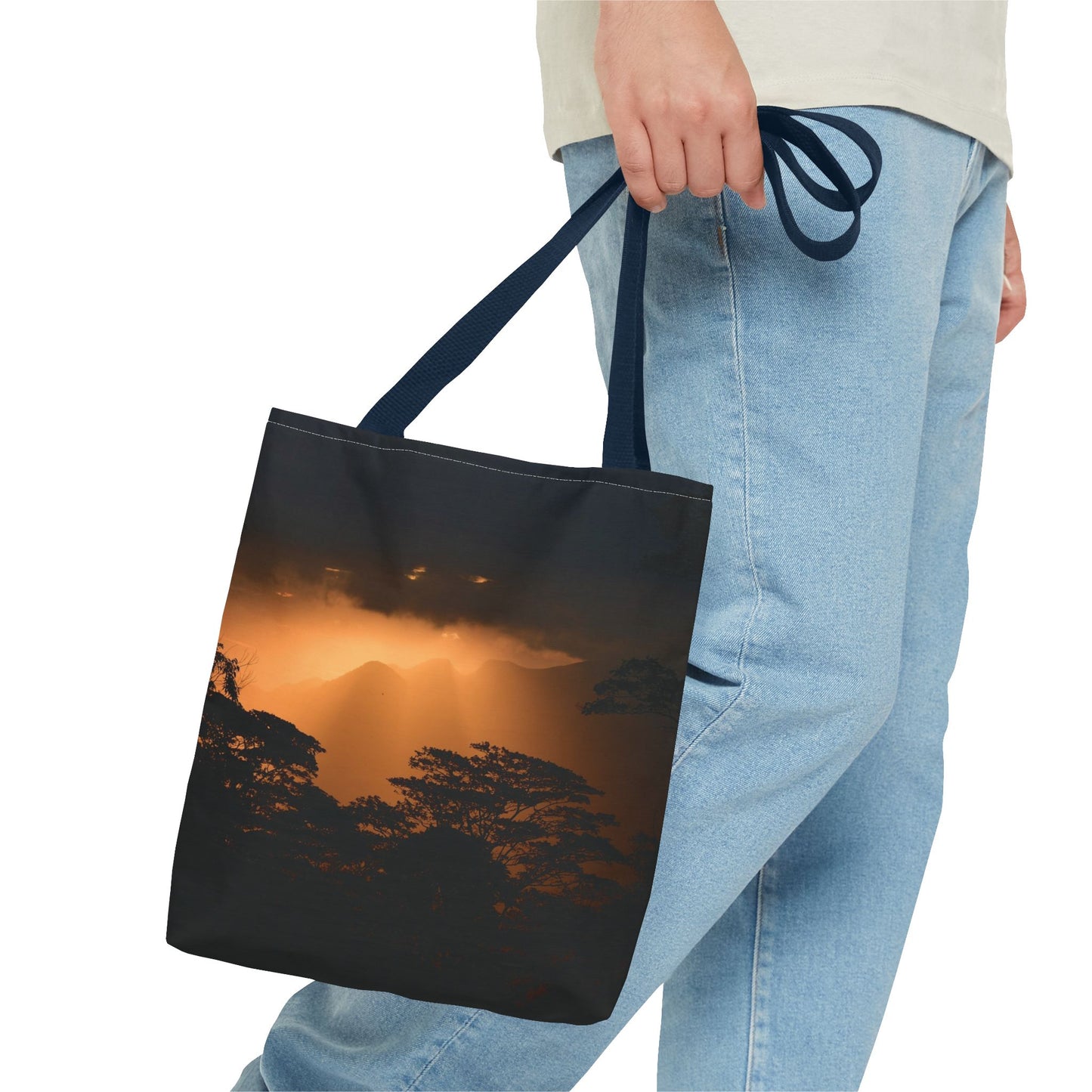 Sunset Serenity Canvas Tote, Eco Friendly Nature Bag for Travel, Beach & Everyday Style