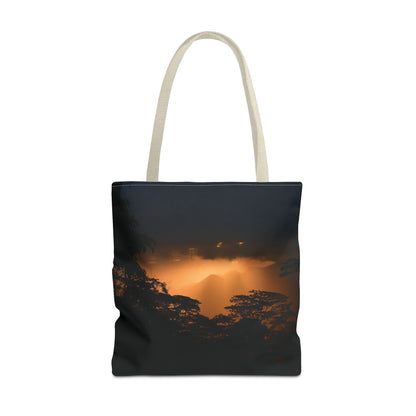 Sunset Serenity Canvas Tote, Eco Friendly Nature Bag for Travel, Beach & Everyday Style