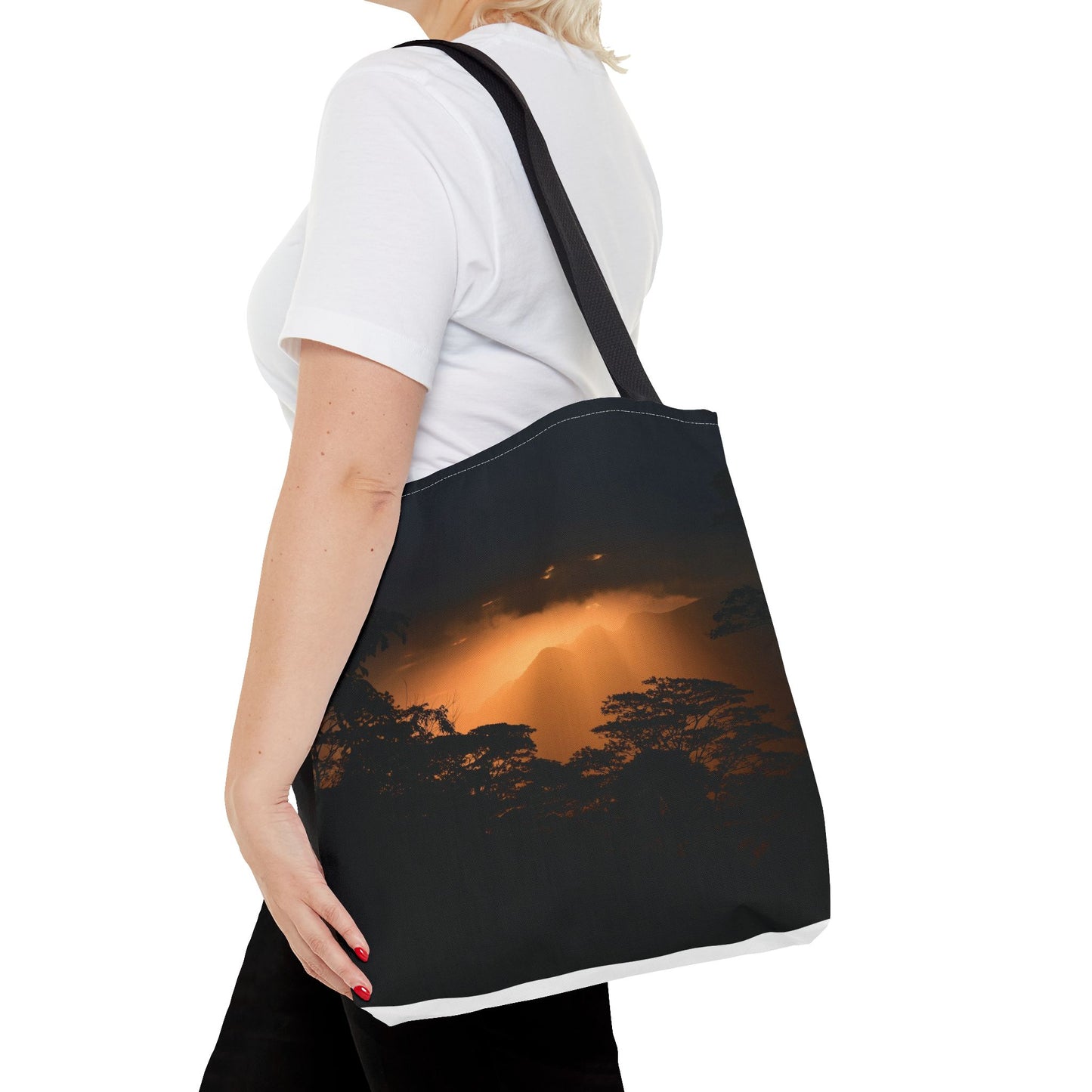 Sunset Serenity Canvas Tote, Eco Friendly Nature Bag for Travel, Beach & Everyday Style